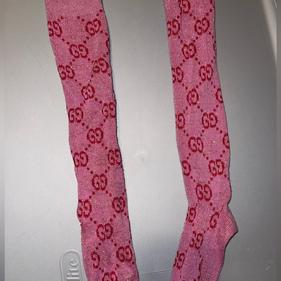 Pink Gucci socks